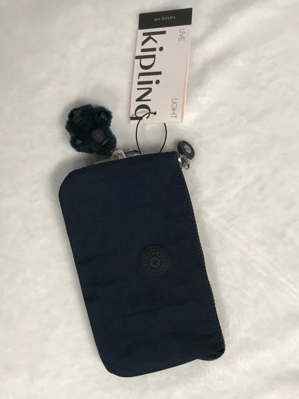 NWT Kipling Creativity Large Pouch - Blue Bleu 2